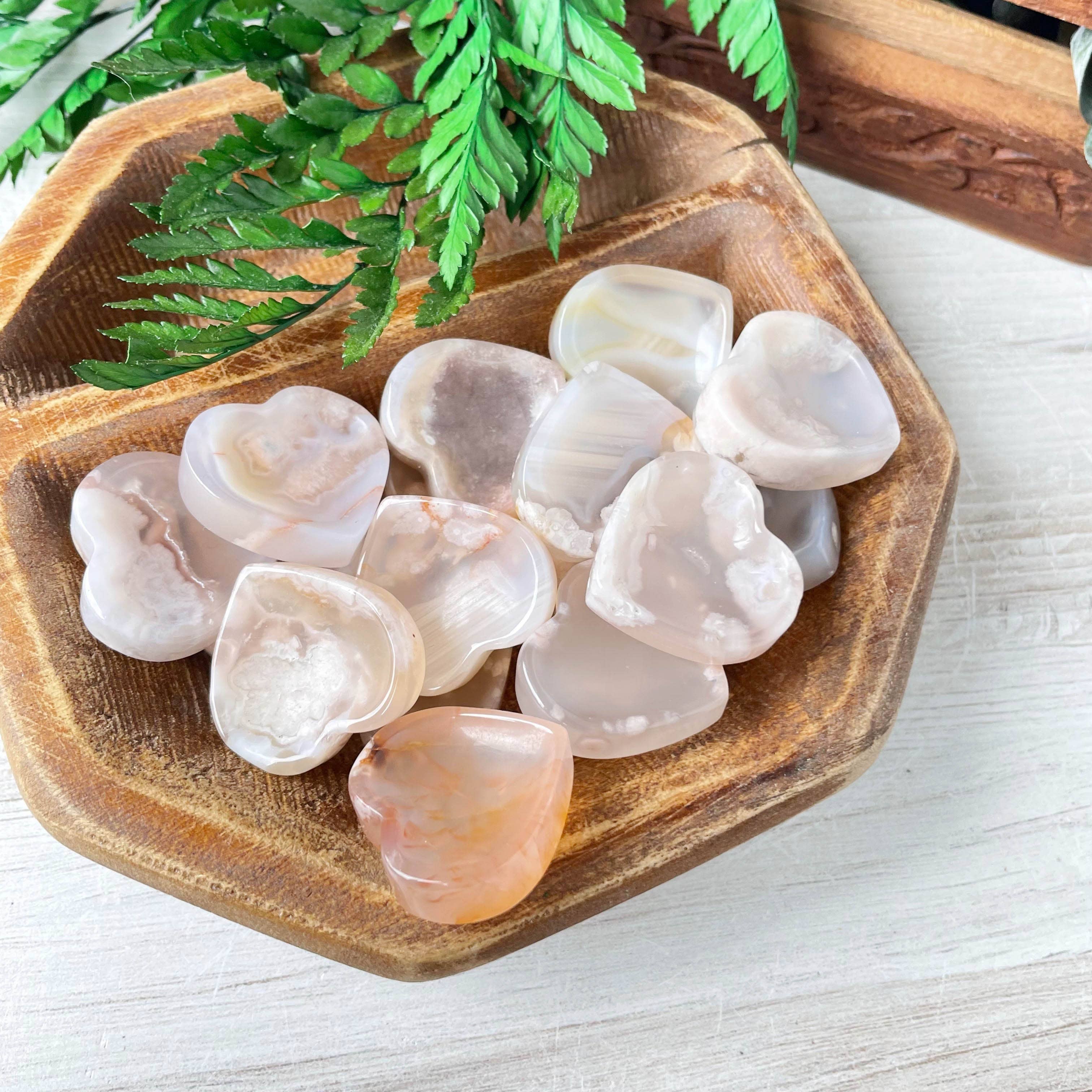 Ewelina Pas Jewelry - Venta al por mayor Bandejas/platos/boles decorativos - Mini cuenco de ágata floral en forma de corazón11