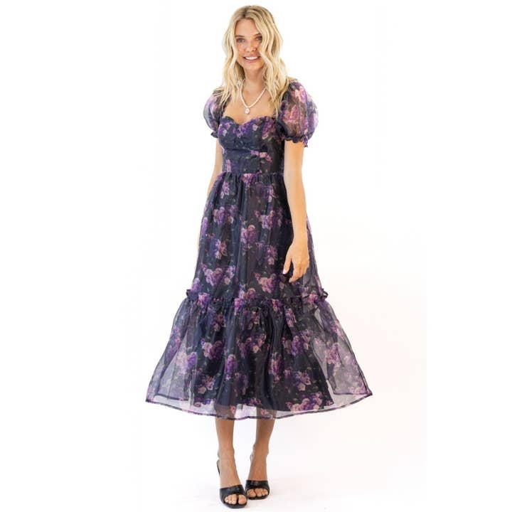 VESTIDO FLORAL EM TULE_7D2848 por atacado de Verte