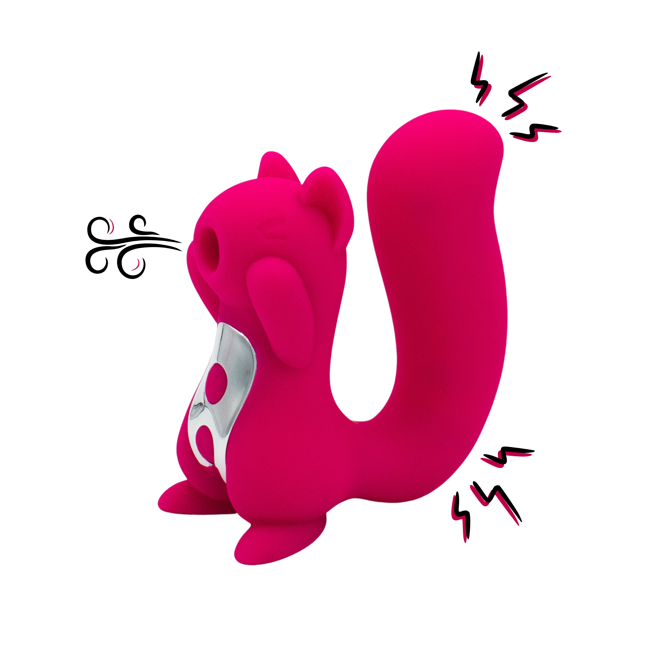 Like A Kitten - Wholesale Sex Toy - Screaming Squirrel Dual Motor Air Pulse & G-Spot Vibrator1