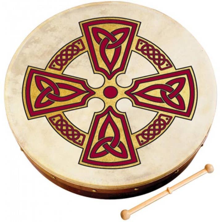 18'' Bodhran - Kilkenny Cross for wholesale by James Trading Group INC