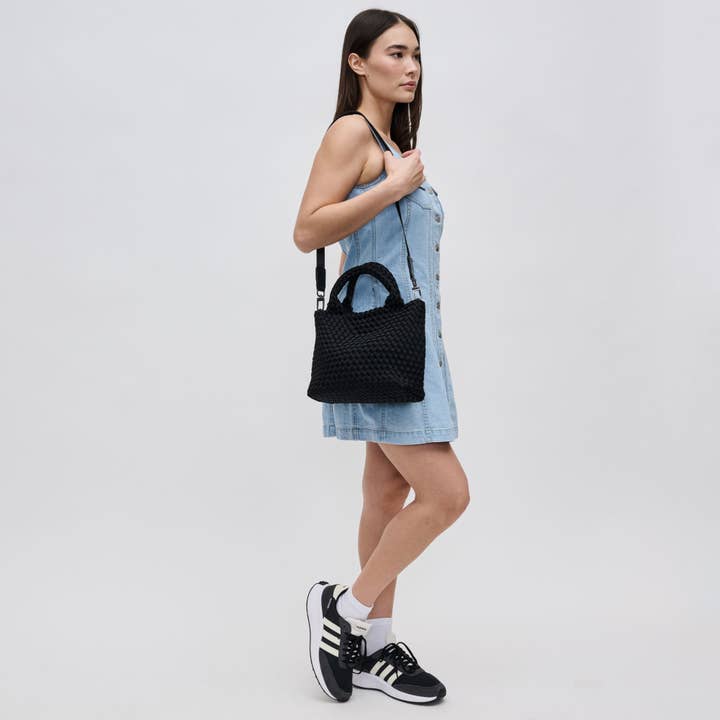Sol and Selene - Wholesale Crossbody Bag - Women's - Sky's The Limit - Woven Neoprene Small Crossbody4