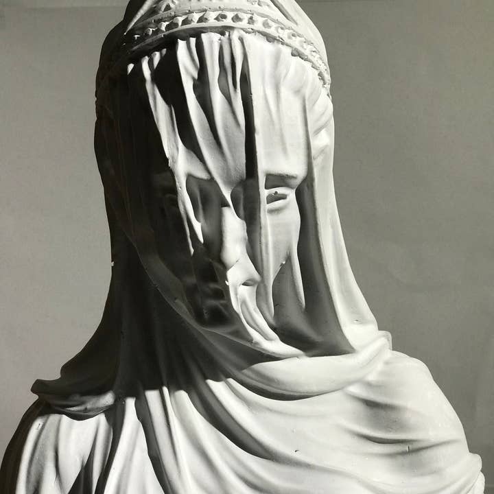 RomaArtSculptures - Wholesale Sculpture - Large Veiled Lady Statue 13 Inches3