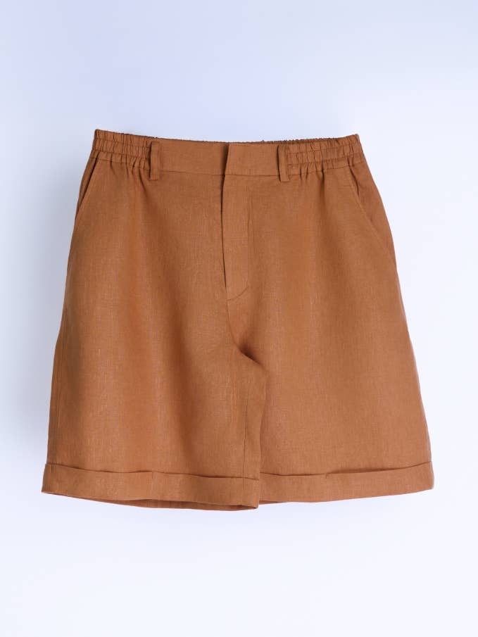 Pantaloncini da uomo in lino 100% rilassati per la vendita all'ingrosso da parte di All Bodies