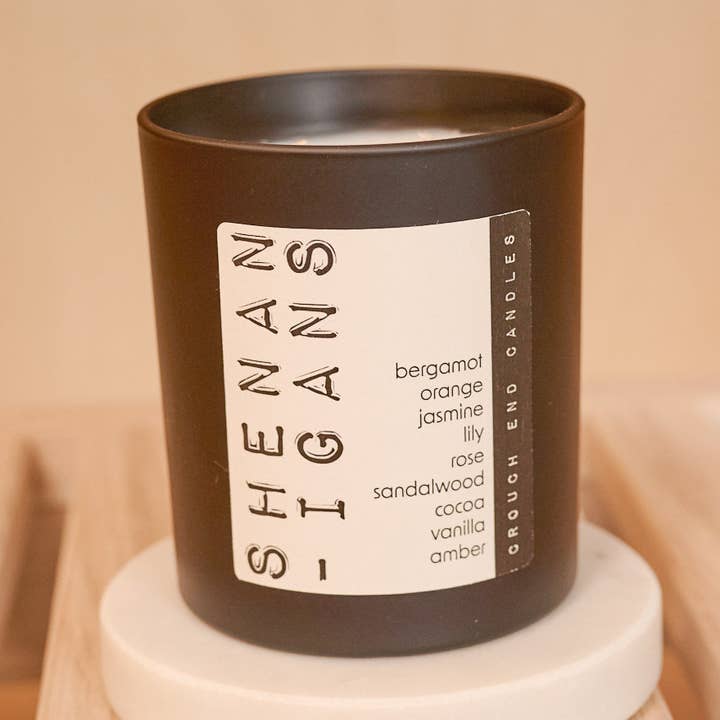 SHENANIGANS blood orange, jasmine, cocoa, vanilla and spice, candle for wholesale by Crouch End Candles