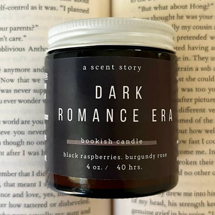 A Scent Story Candle Co - Wholesale Jar/Filled Candle - Dark Romance Era - Bookish Candle | Book Themed Candle0