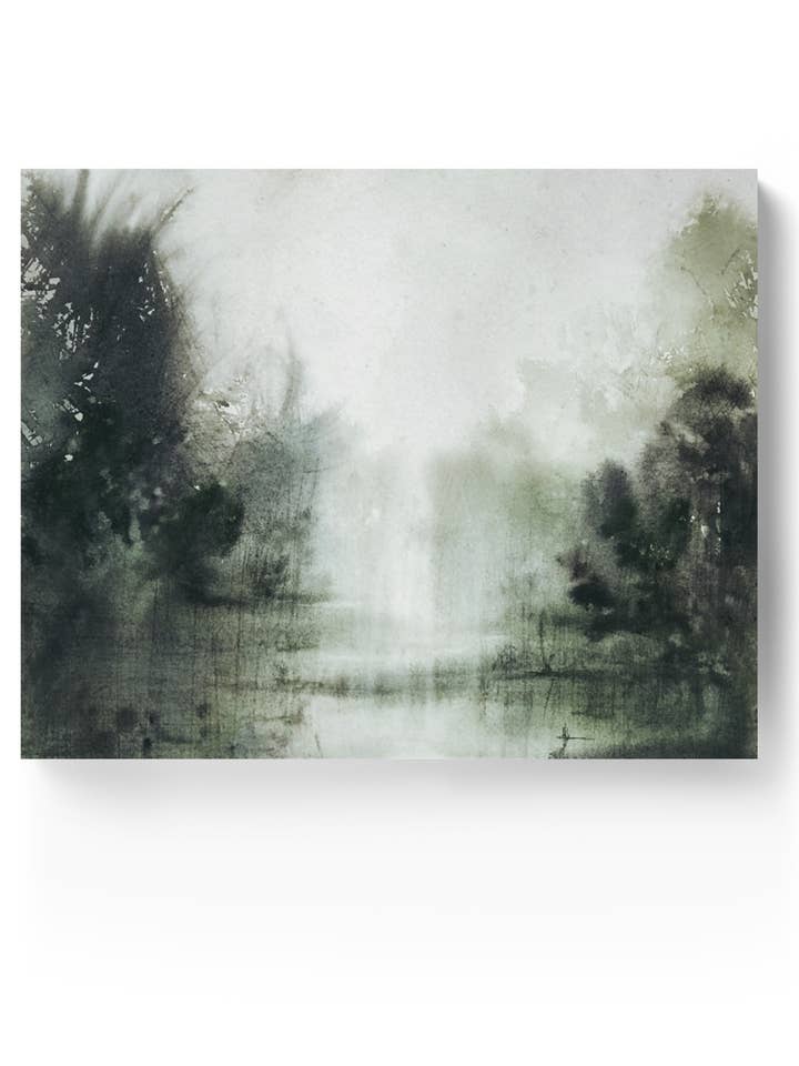 Landschap Wandkunst Prints Losse Abstracte Aquarel Papier & Canvas | Emily's Woods voor wholesale door Marta Spendowska