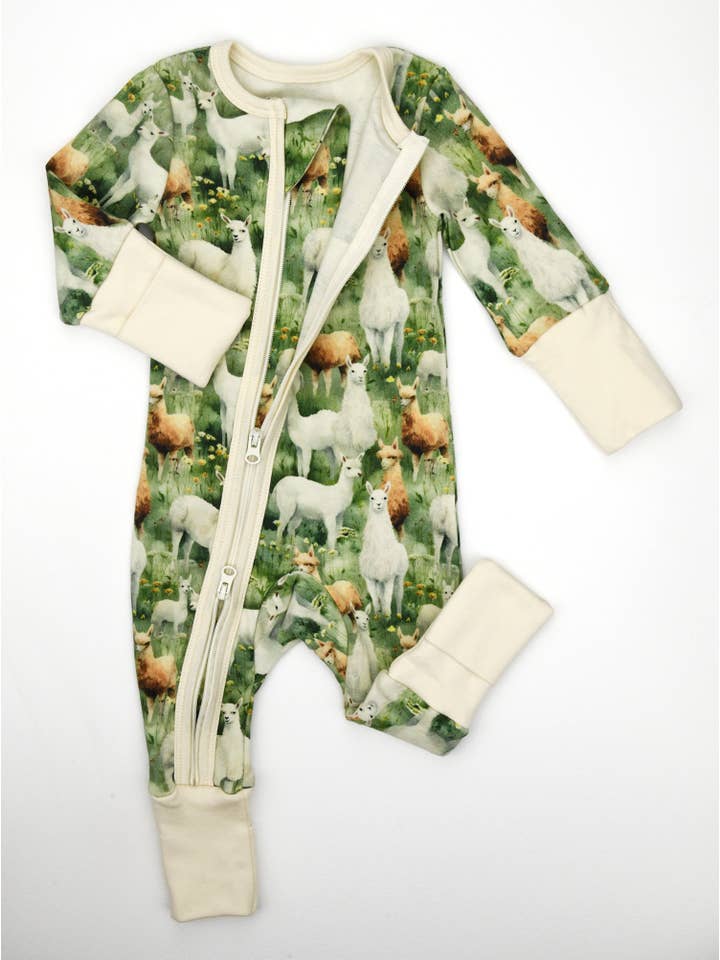 Earthy - Wholesale Sleepsuit - Baby - Organic Cotton Baby Pajamas 2-Way Zipper Sleeper, Oliver2