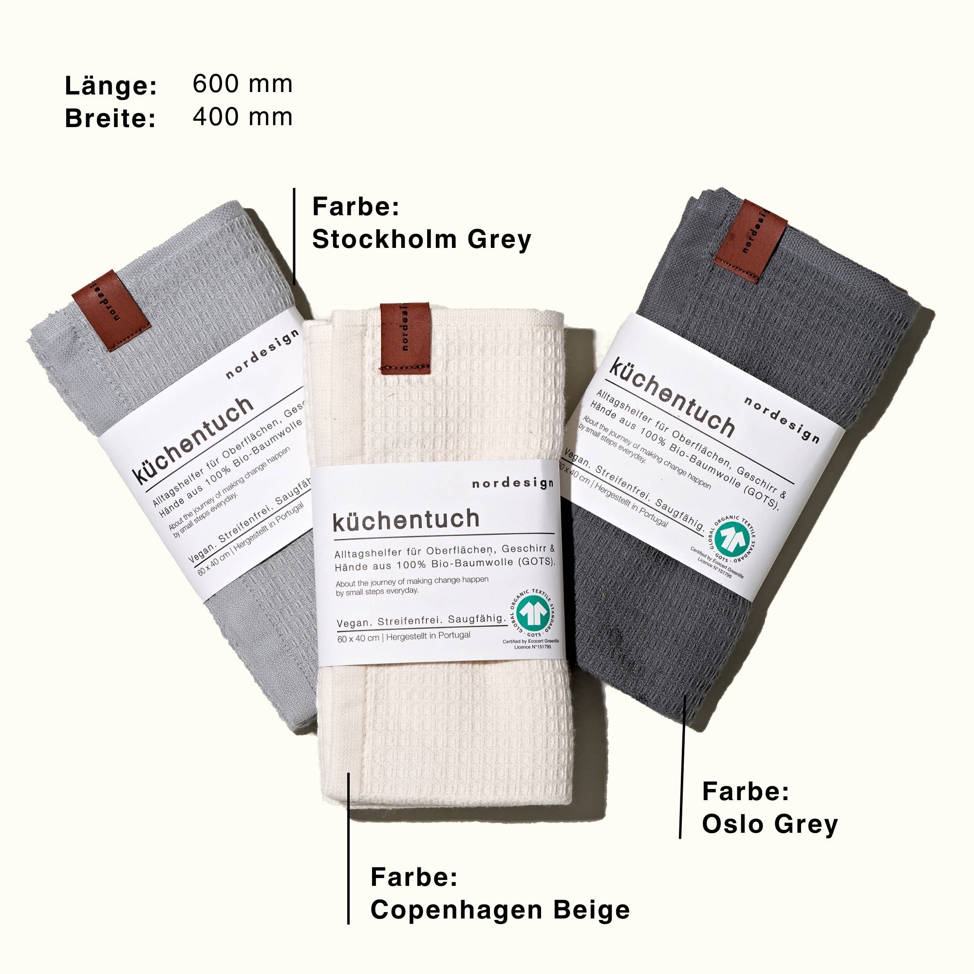 nordesign - Wholesale Tea Towel - Tea towel (cotton) - Copenhagen Beige6