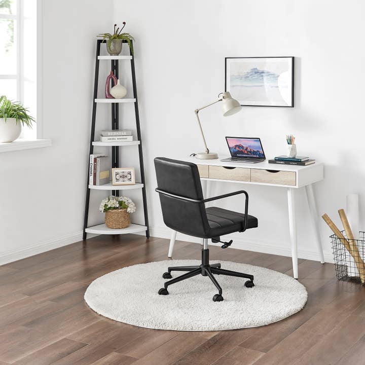 Danya B - Wholesale Free Standing Shelf - Free-Standing 5-Tier Pyramid Corner Shelf with Metal Frame3