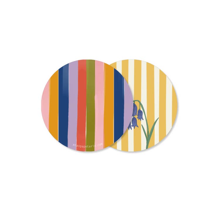 MIAO Papeterie - Wholesale Coasters - Merry Stripes | Coaster1