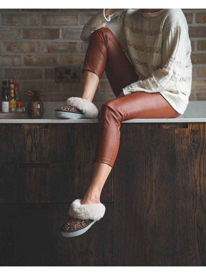 Sheepers - Wholesale Pantoffels - Dames - De Luipaard Muiltjes Sloffen