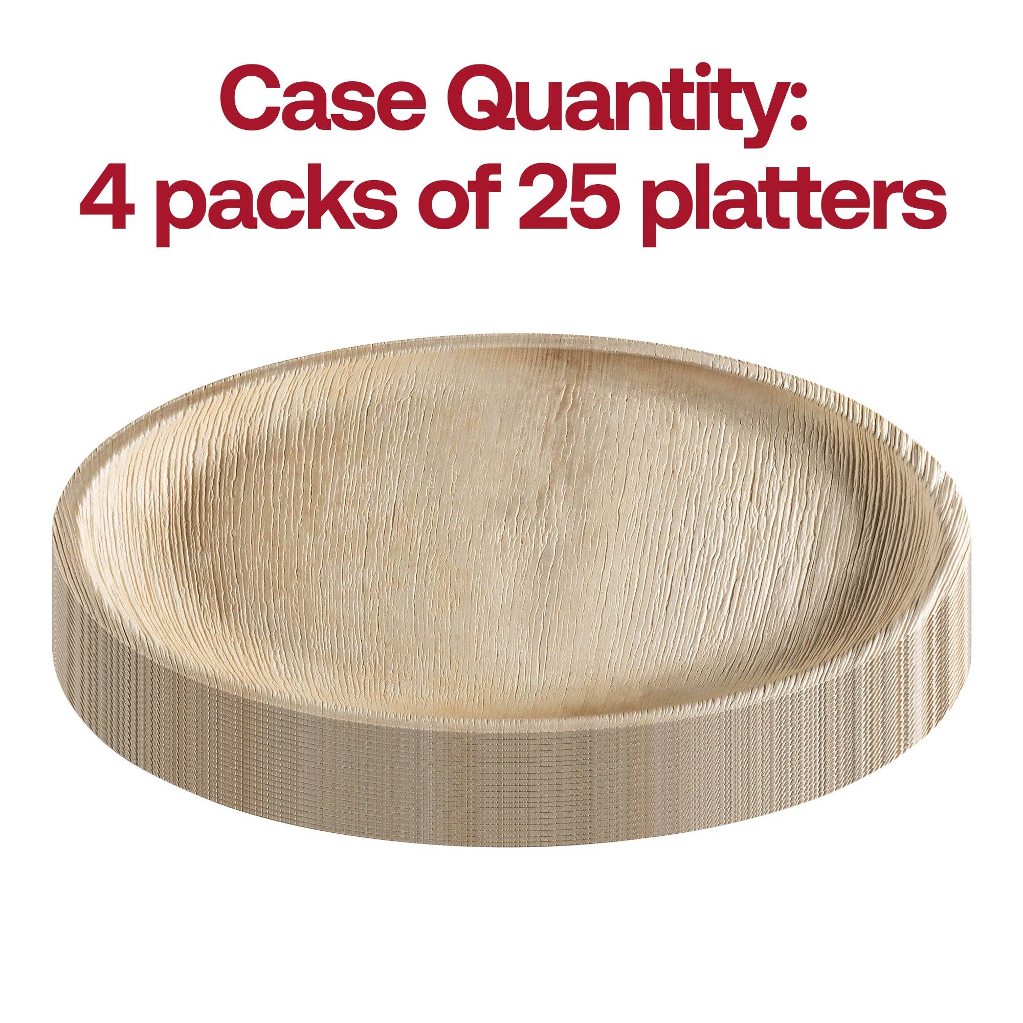 Smarty had a Party - Wholesale Kartonnen bordje - 12" Ronde Palmblad Milieuvriendelijke Schalen - 25 stuks3