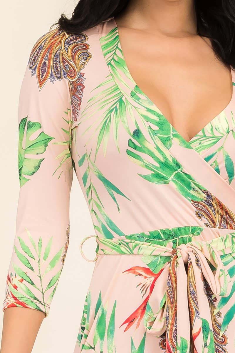 H&H Fashion Inc. - Vente Robe – femme - SAN149X-PLM - Robe longue à manches longues à imprimé léopard6