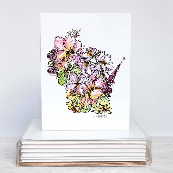 Wisconsin Note Card Stationery Set for wholesale by Amanda Klein Co.