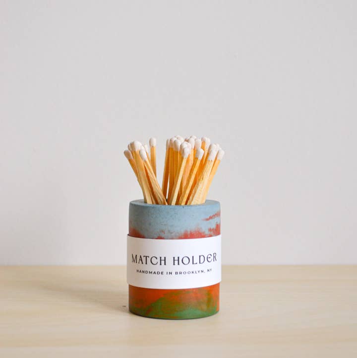 LindaMakess - Wholesale Plant Pot - Rainbow Watercolor Matchstick Holder1
