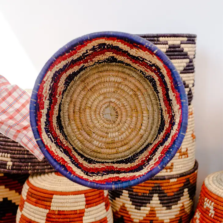 Waasiwolves - Wholesale Decorative Plate/Dish/Bowl - Package of 3 Hand Woven Flexible Baskets3