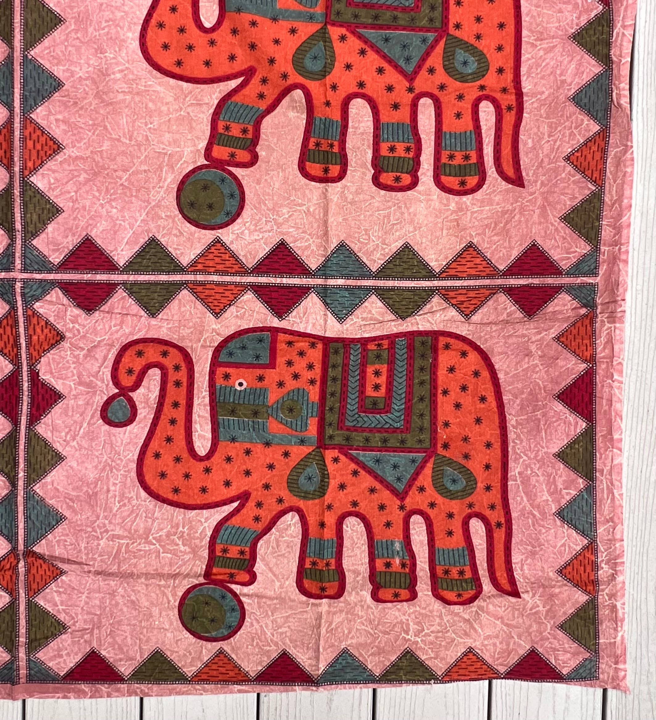 Lungta Imports - Wholesale Tapestry/Textile - Indian Elephants Tapestry Wall Decor Beach Throw1