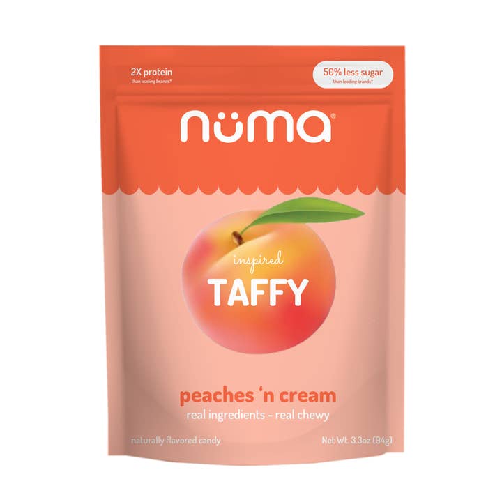 Gesunde Pfirsich-und-Sahne-Taffy für den Großhandel von Numa Foods