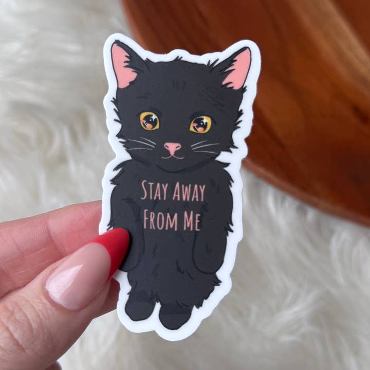 Big Moods - Wholesale Sticker - Stay Away From Me Anime Cat Sticker