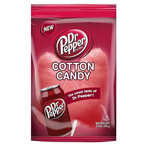 Long Island Candy Factory - Wholesale Cotton Candy - Dr Pepper Cotton Candy 12 Ct 3.1 Oz Pack