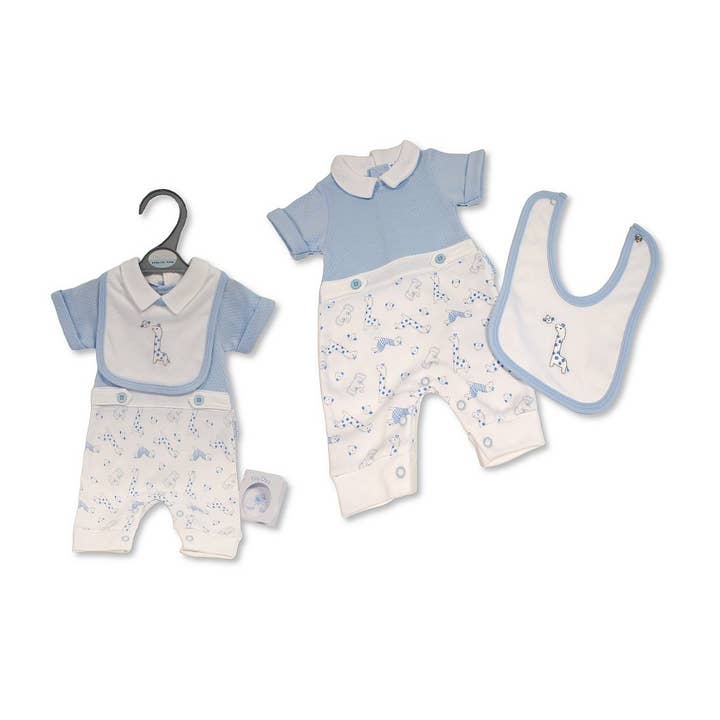 Barboteuse longue pour bébés prématurés pour garçons - Girafe pour la vente par Sheldon International