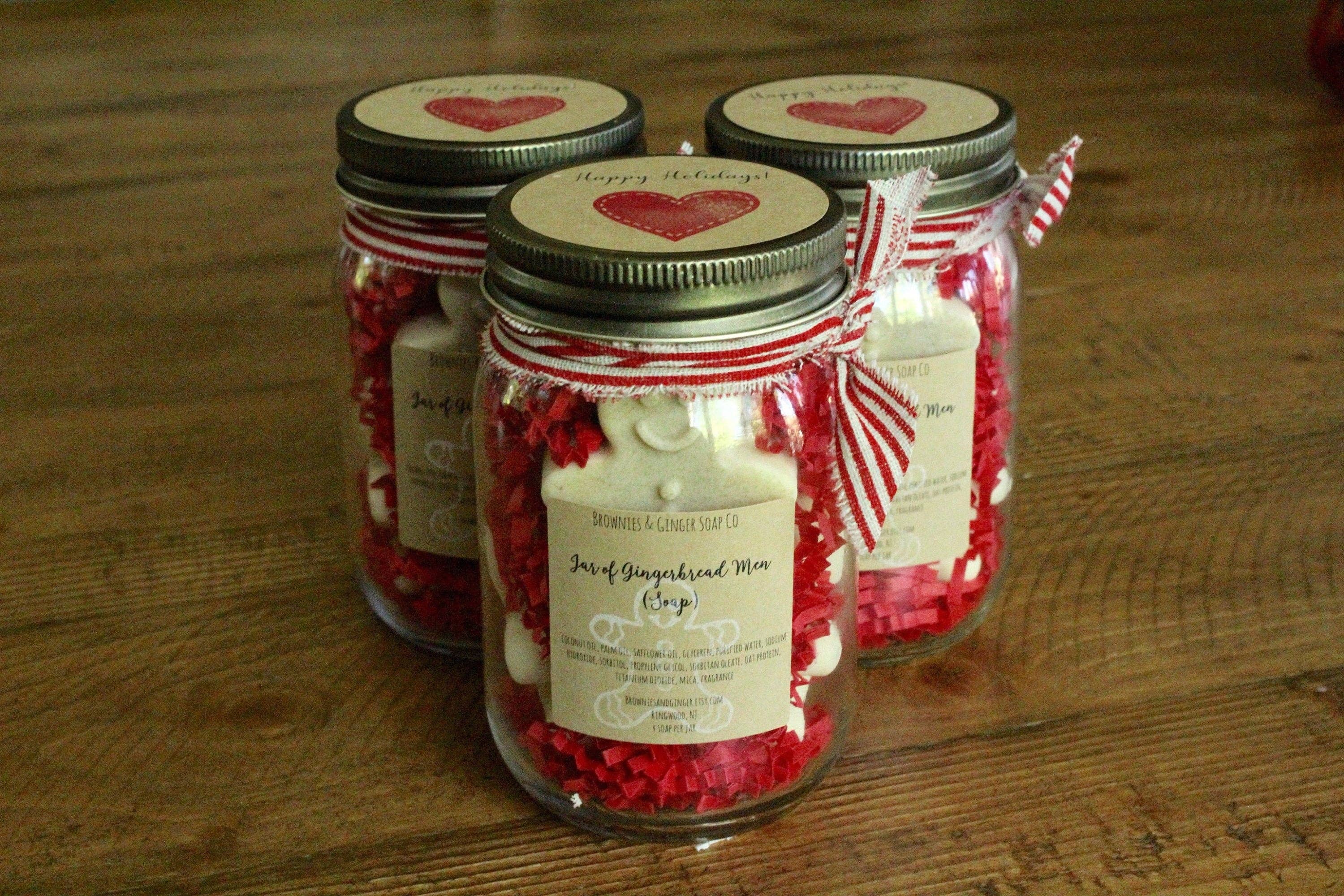 Brownies&Ginger Soap Co - Wholesale Gift Bag Set/Pack - Co worker Christmas gift, small holiday gift, hostess gift, mason jar gift, secret sister gifts, teacher gift christmas, holiday gifts5