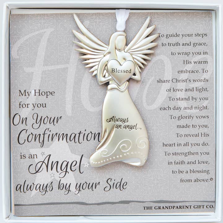 Confirmation Gift Angel Ornament for Boy or Girl 4530-2 for wholesale by The Grandparent Gift Co. Inc.