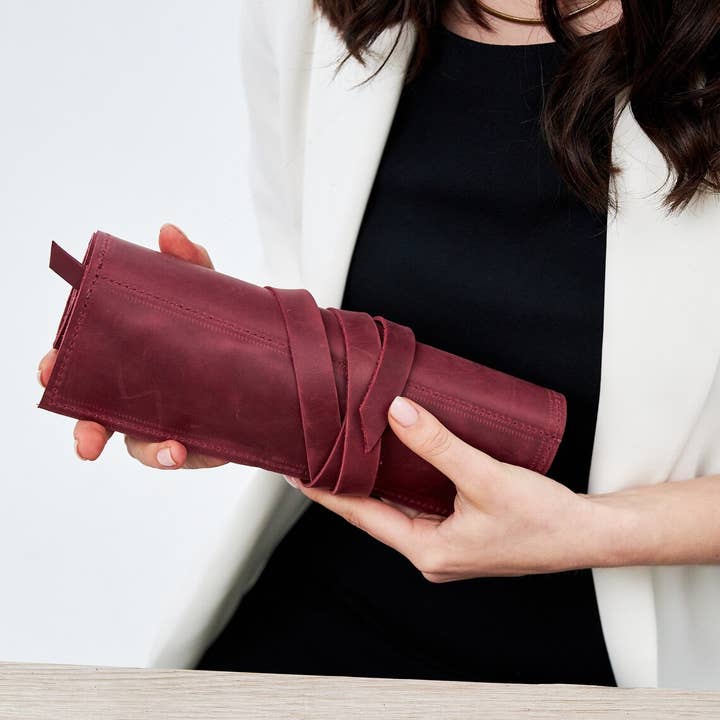 Pikore - Wholesale Board Game - Leather backgammon roll3