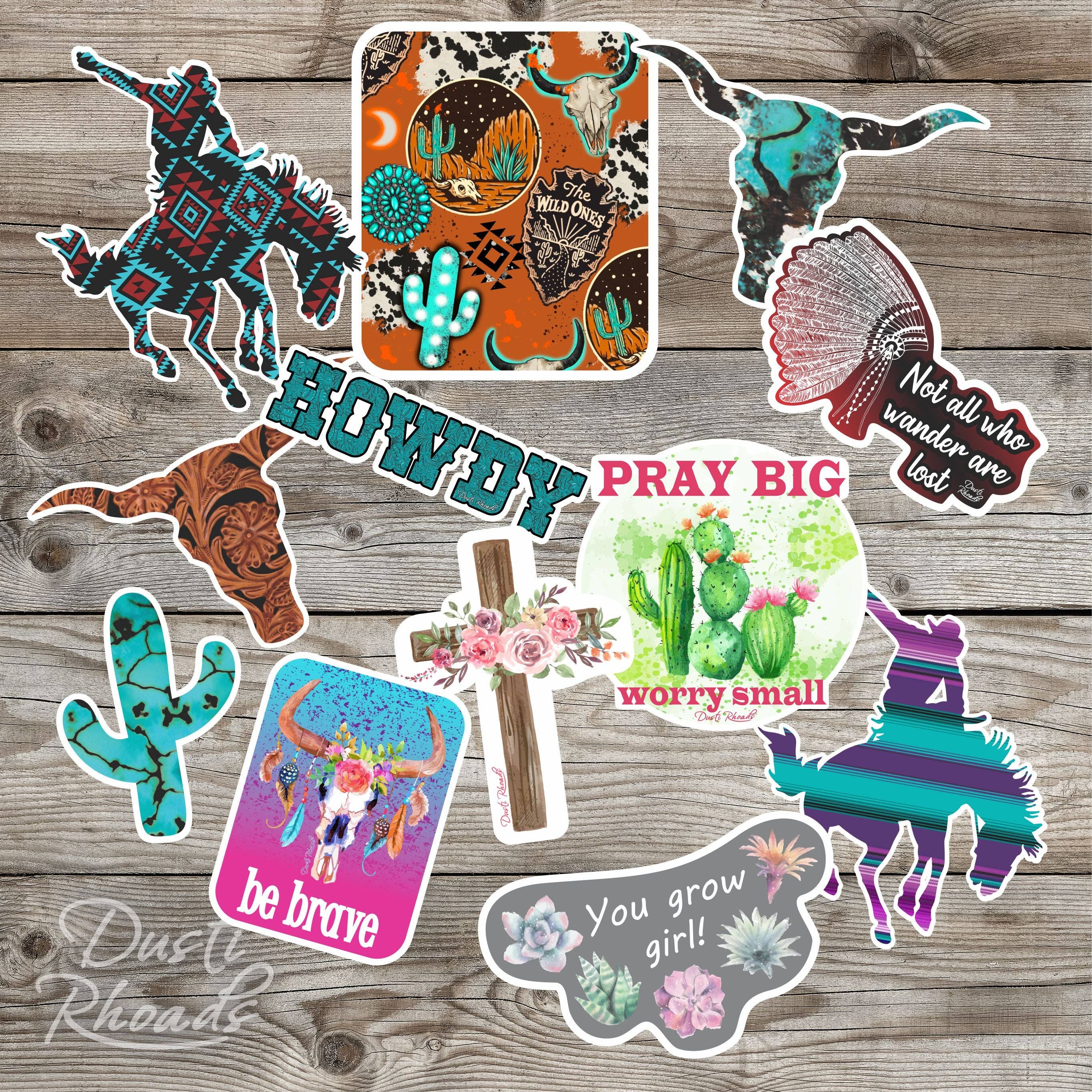 Dusti Rhoads - Wholesale Sticker - Western Stickers (10 pack)0