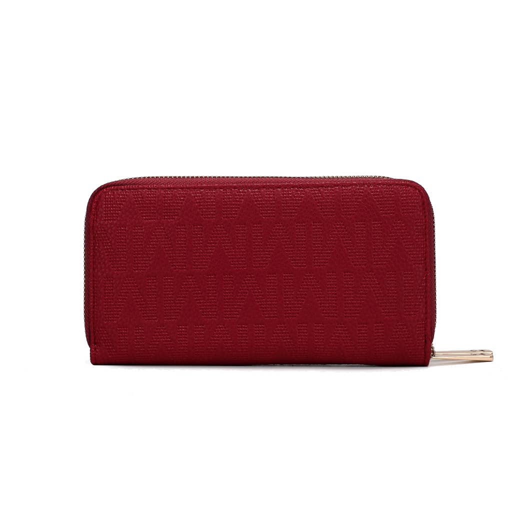 MKF Collection – Engroshandel Tegnebog - Dame – MKF Lisbette Præget M Signature Pung Håndtaske Kvinder17