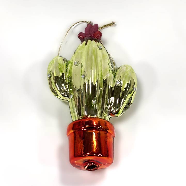 STP - Wholesale Ornament - Cactus Glass Christmas Tree Ornament1