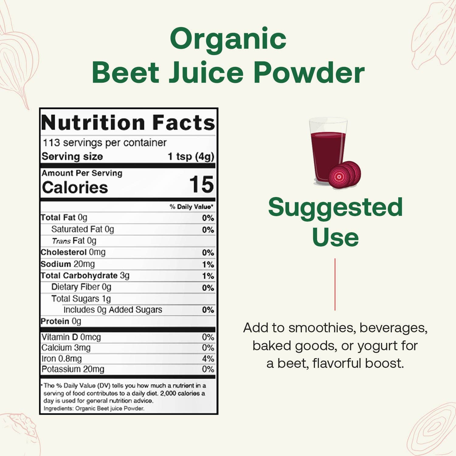 Quay Naturals - Wholesale Protein/Superfood Powder - Organic Beet Juice Powder2