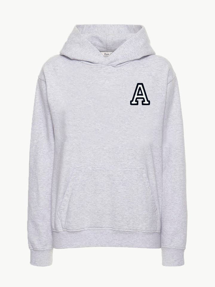 Chandail à capuchon gris | Inicial Mini pour la vente par Anitials