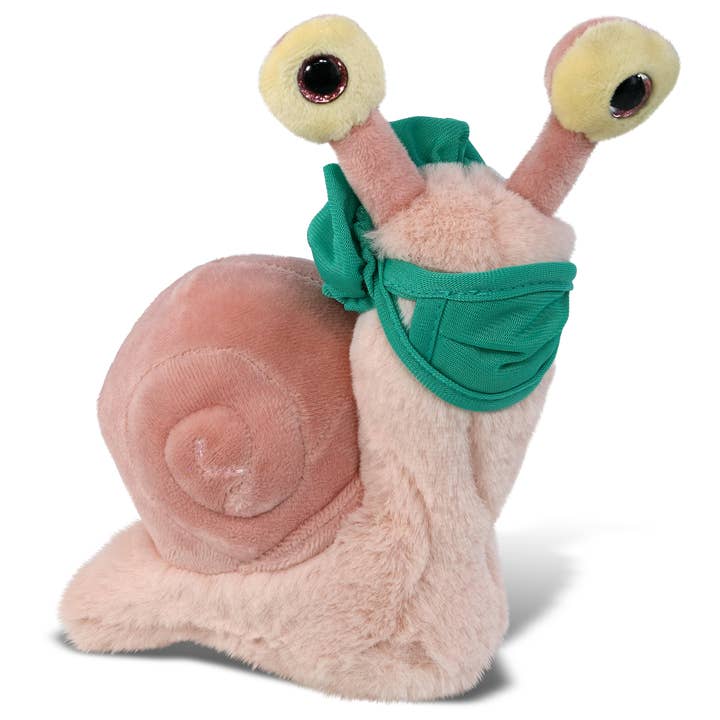 Cota Global - Wholesale Stuffed/Plush Toy - Kids & Baby - Plush Doctor - Super-Soft Plush - Pink Snail Small 5.5"
