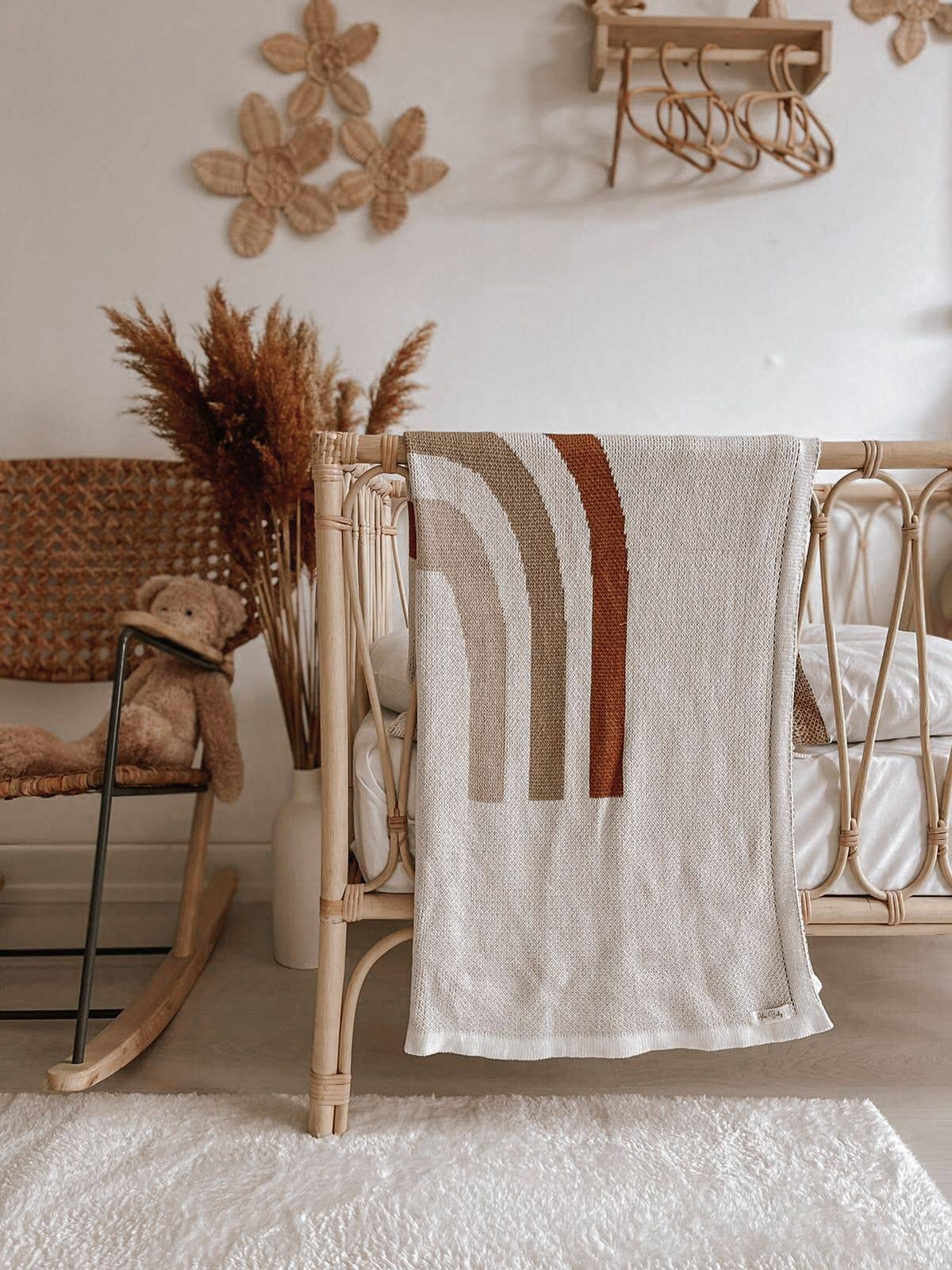 Ada Baby - Vendita all'ingrosso Plaid - Coperta grande arcobaleno in maglia1