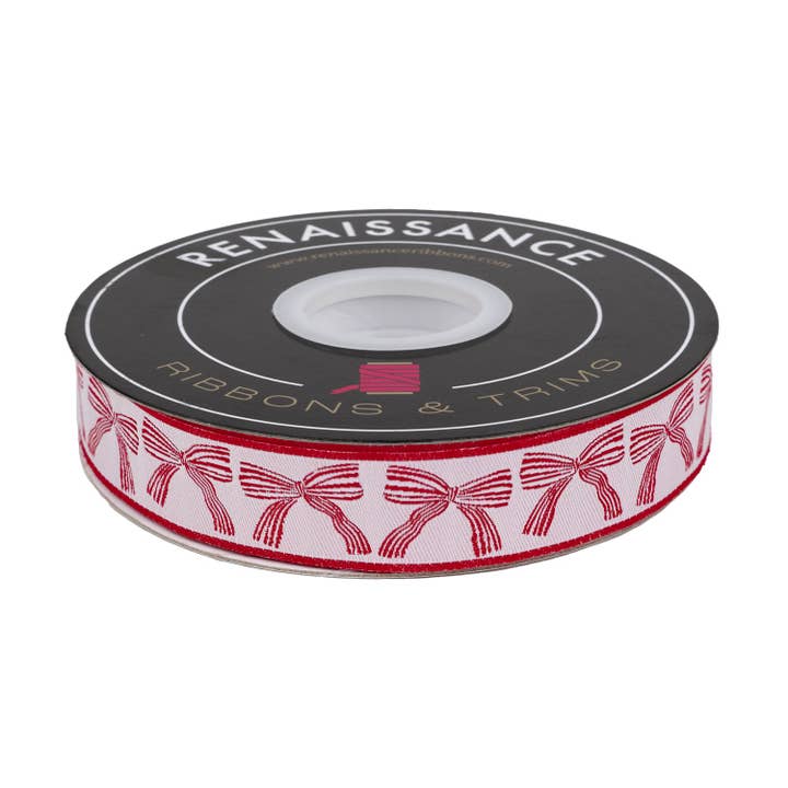 Lazos Festivos - 7/8" de ancho - Navidad Clásica - Rollo de 15 Yardas para venta al por mayor de Renaissance Ribbons