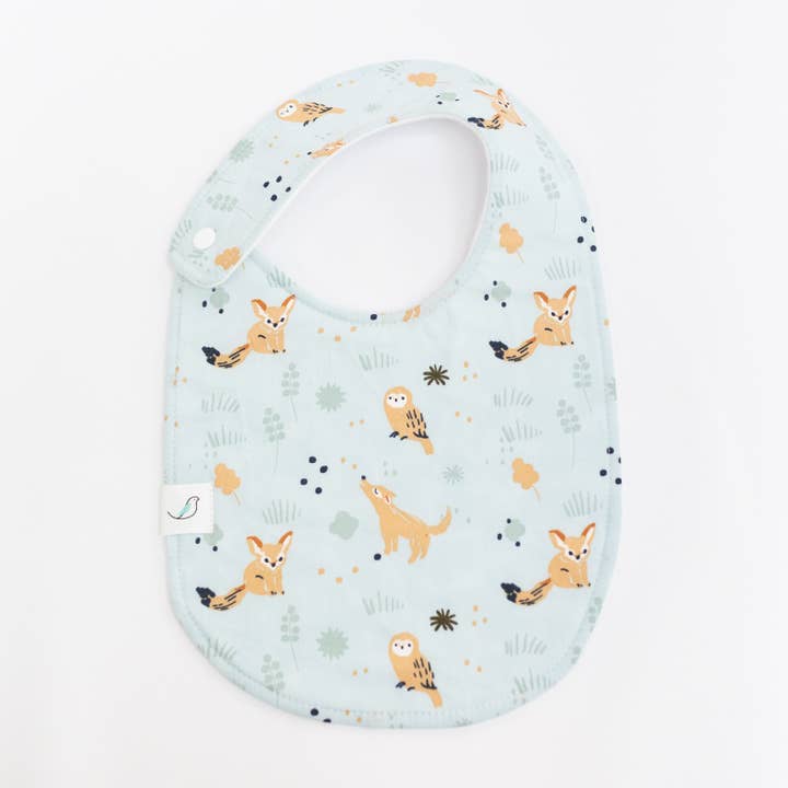 Charlie Snap Bib - Woodland for wholesale by Hemming Birds