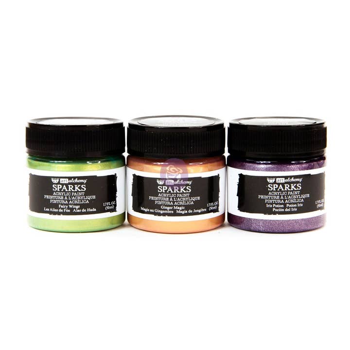 Art Alchemy SPARKS CARNIVAL 1.7oz (50 ml) bottle set of 3 for wholesale by Prima Marketing Inc