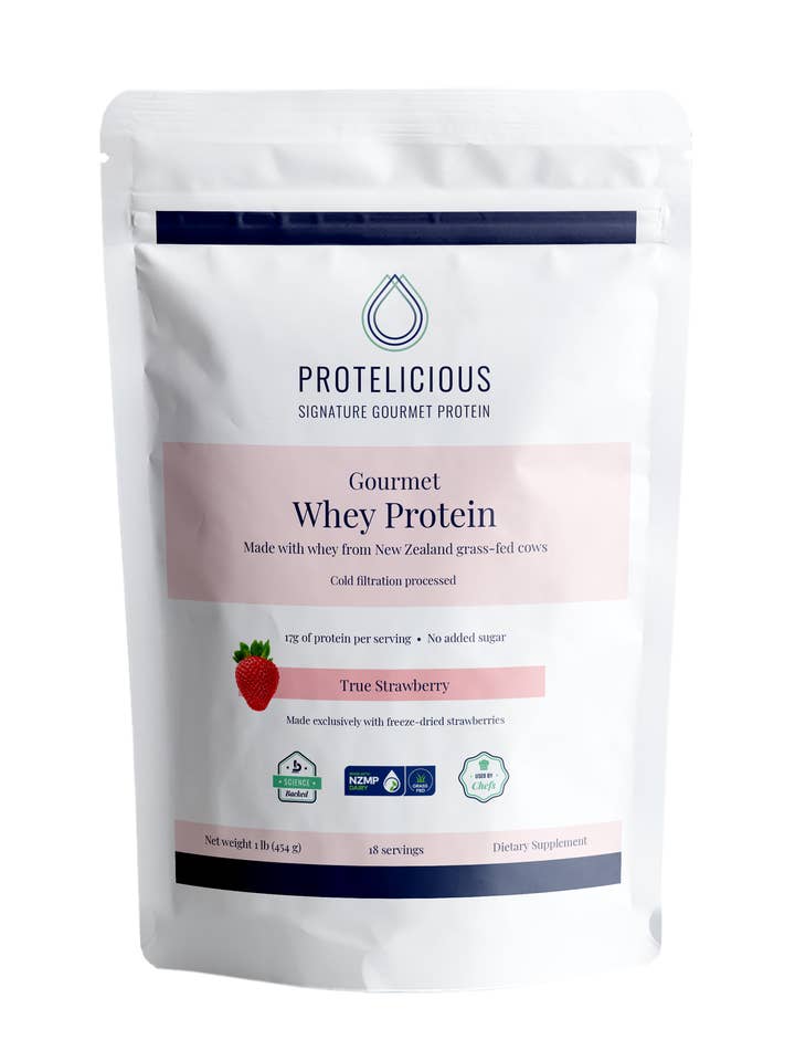 ESSENTIAL by Protelicious - Whey Protein – True Strawberry for wholesale by Protelicious