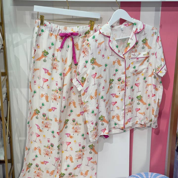 MAHJONG! - PANT SET SCHLAFANZUG für den Großhandel von Rebecca Illustrated