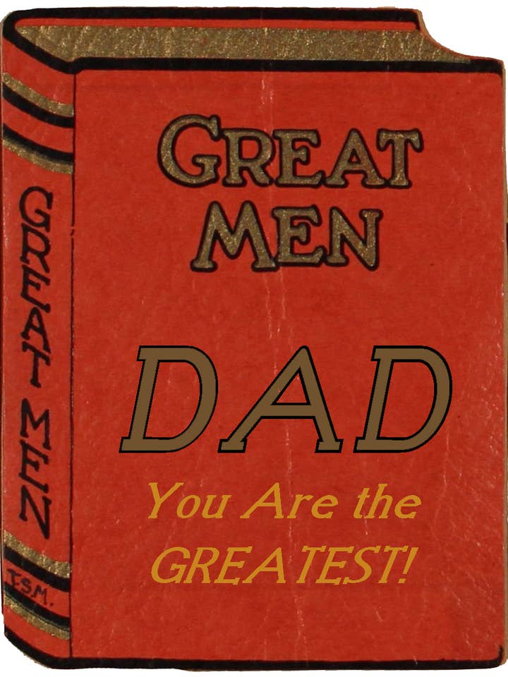 Father's Day Card - Great Men Great Dad for wholesale by Just Write Arts