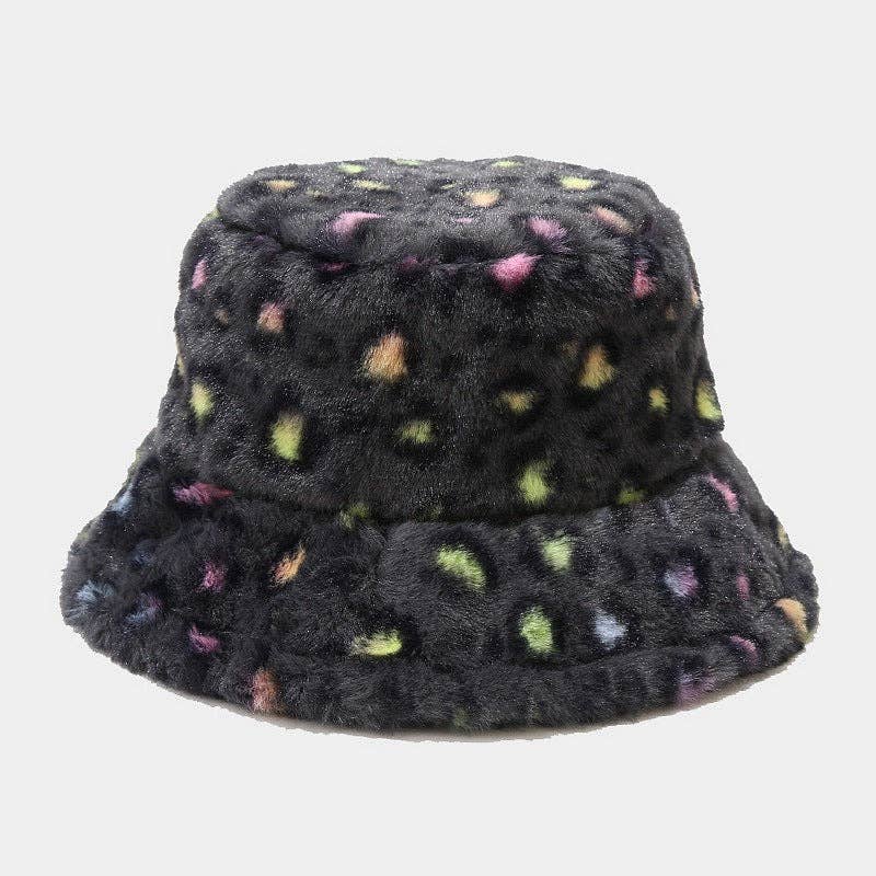 Dipped Shop - Venta al por mayor Gorro estilo pescador - Mujer - Versátiles sombreros de pescador gruesos con estampado de leopardo DPBH03259