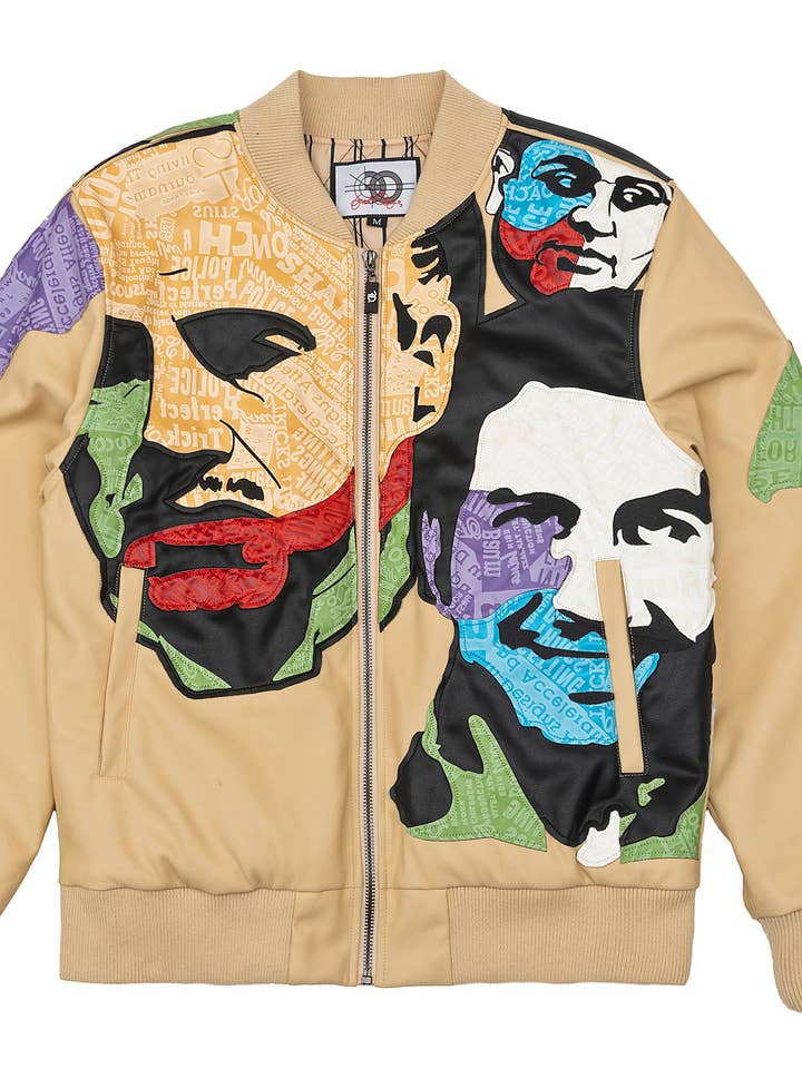 Veste en cuir El Jefe F1037 - Naturel pour la vente par Makobi