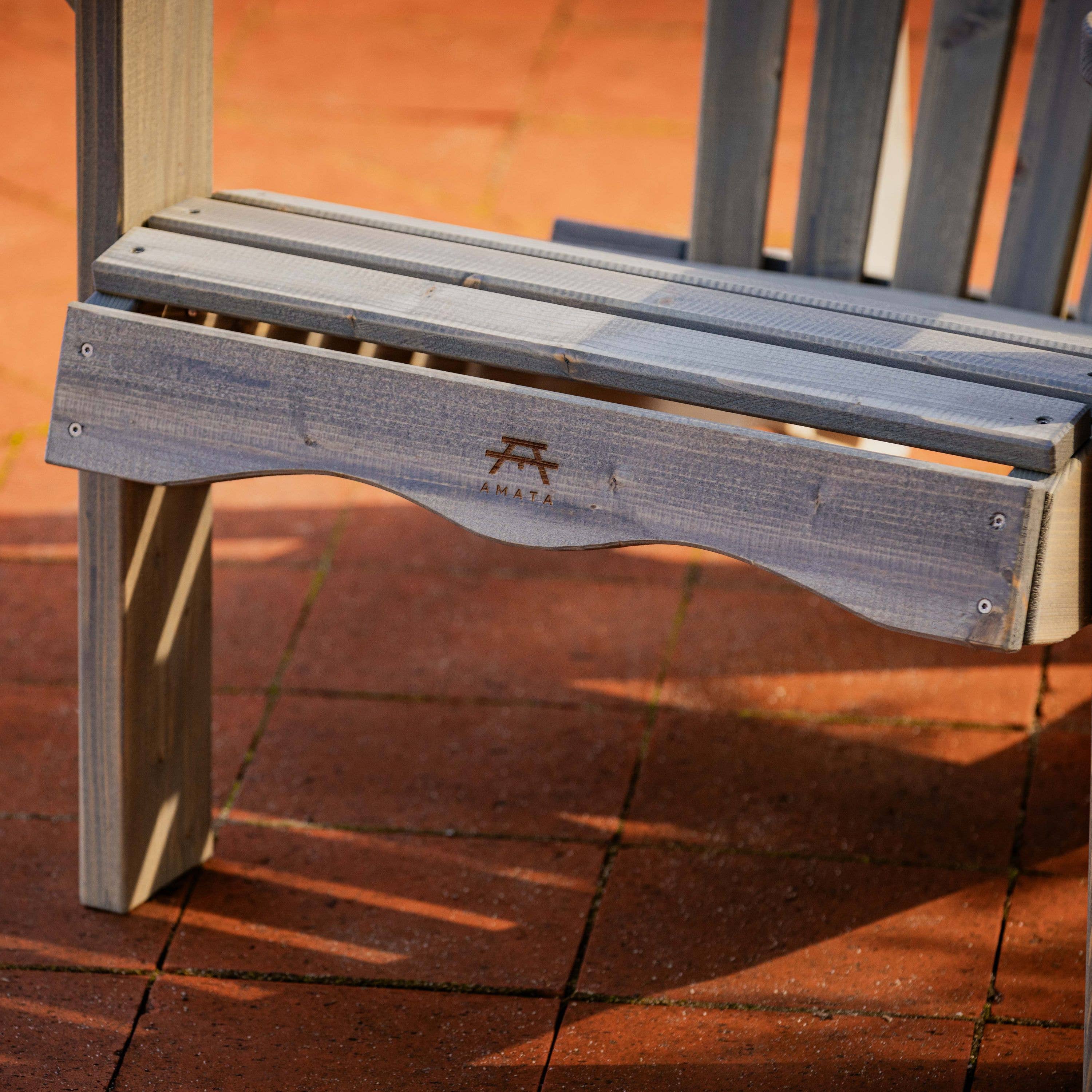 AMATA - Wholesale Adirondack Chair - Grey Wooden Adirondack Garden Chair4