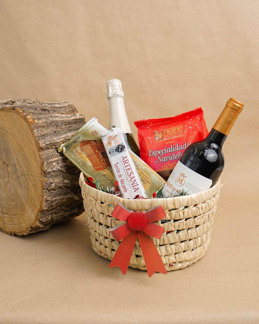 High crafty – wholesale Basket – Handcrafted Simple Round Basket – Natural Palm – Christmas 9