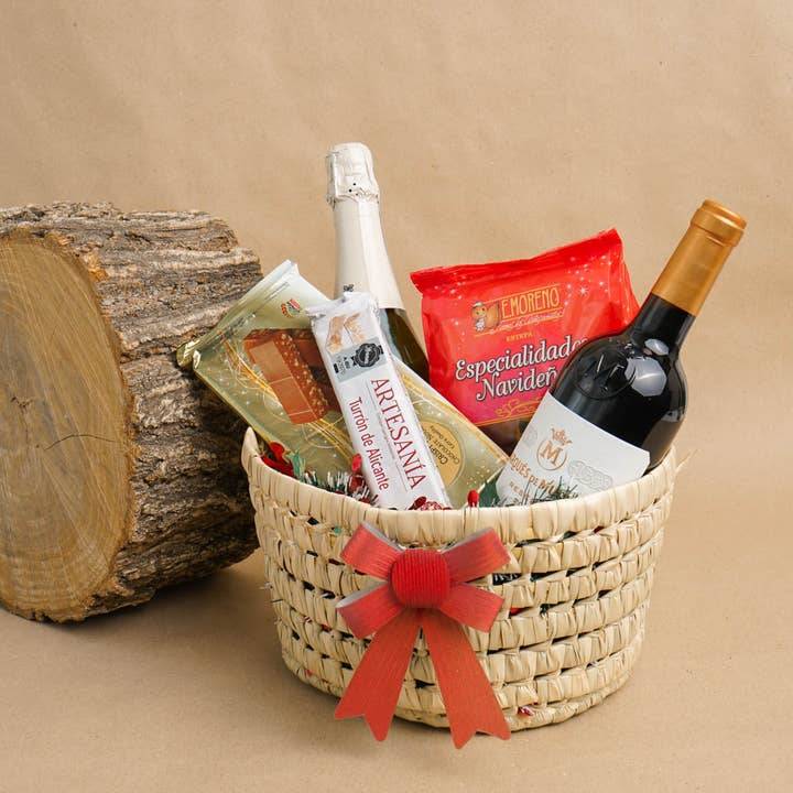 High crafty – wholesale Basket – Handcrafted Simple Round Basket – Natural Palm – Christmas 9