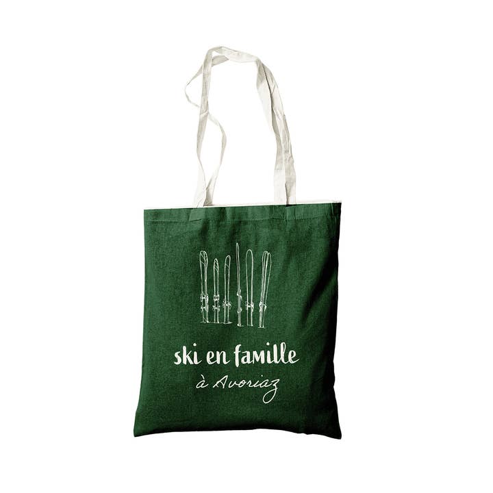Souvenir cotton ski tote bag for wholesale by Coast and Valley