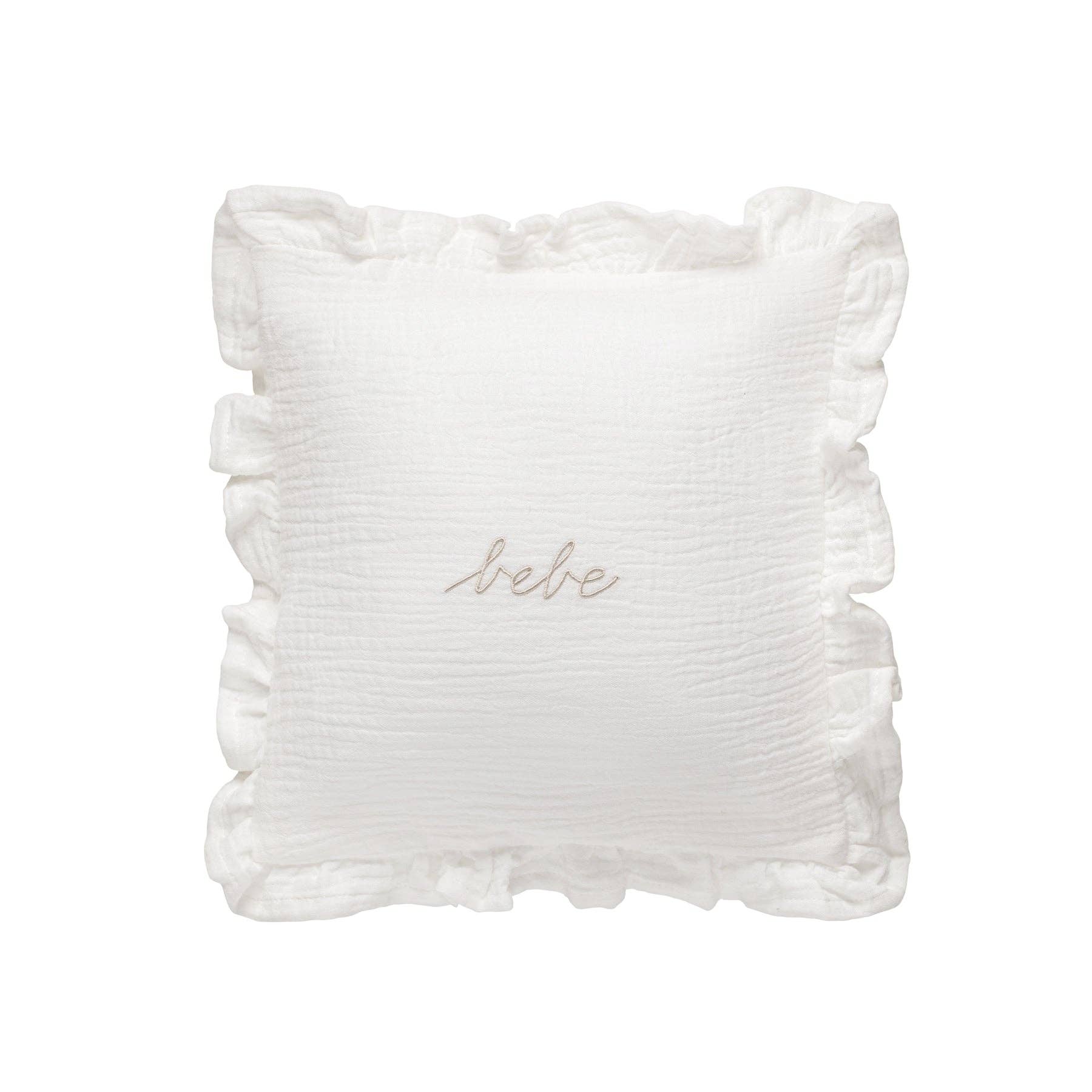 Domani Home - Wholesale Throw/Decorative Pillow - Gauze Bebe Ruffle Accent Pillow