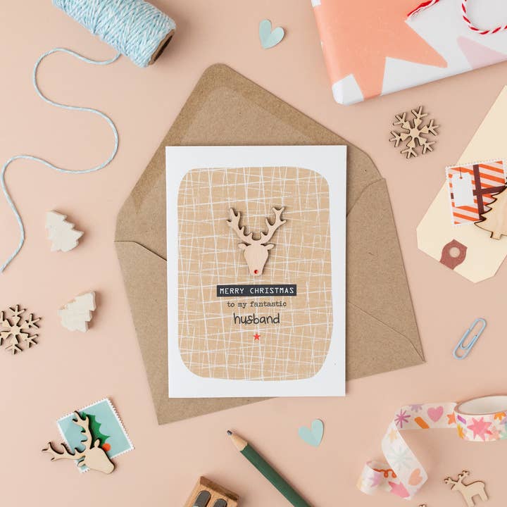 Daisycat – Großhandel Weihnachtskarte – Weihnachtskarte für Ehemann