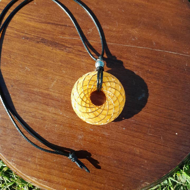 Mundo Orgon - Wholesale Spiritual Stone/Crystal - Rodin Coil with Citrine Quartz - 50mm - Vortex Wave Generator4